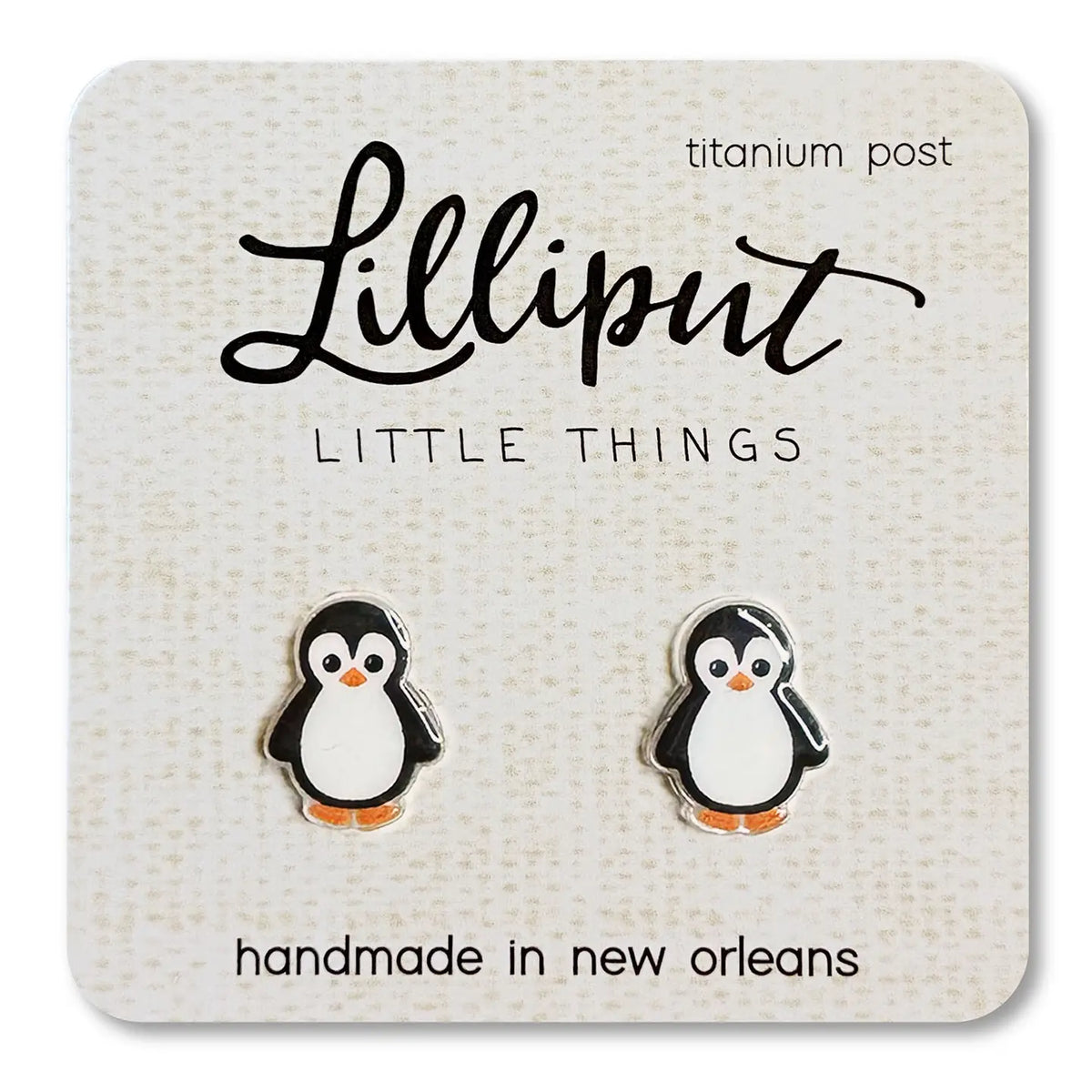 Penguin Earrings Lilliput Little Things Lil Tulips