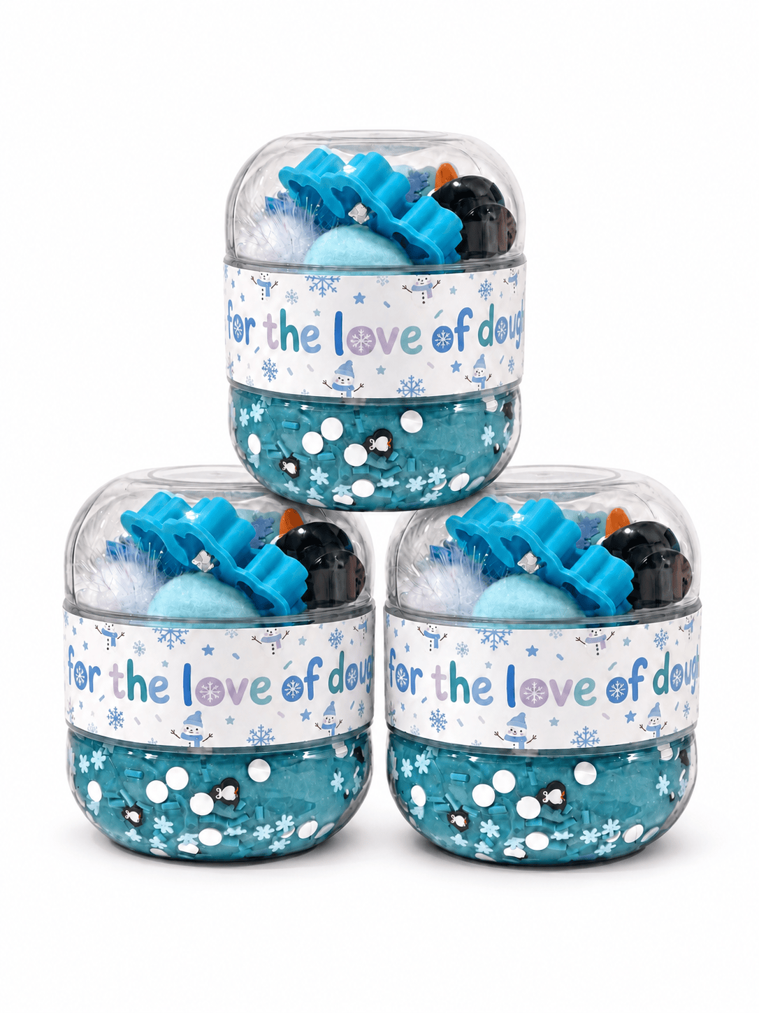 Penguin Mini Double Jar For the Love of Dough Co. Lil Tulips