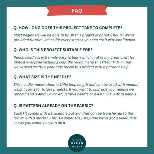 Penguin Punch Needle Kit* The Urban Acres Final Sale Lil Tulips