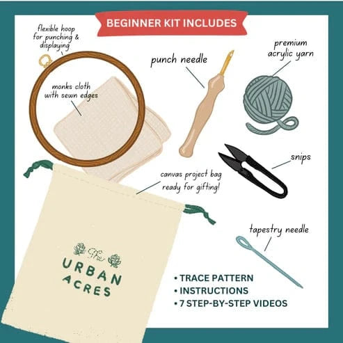 Penguin Punch Needle Kit* The Urban Acres Final Sale Lil Tulips