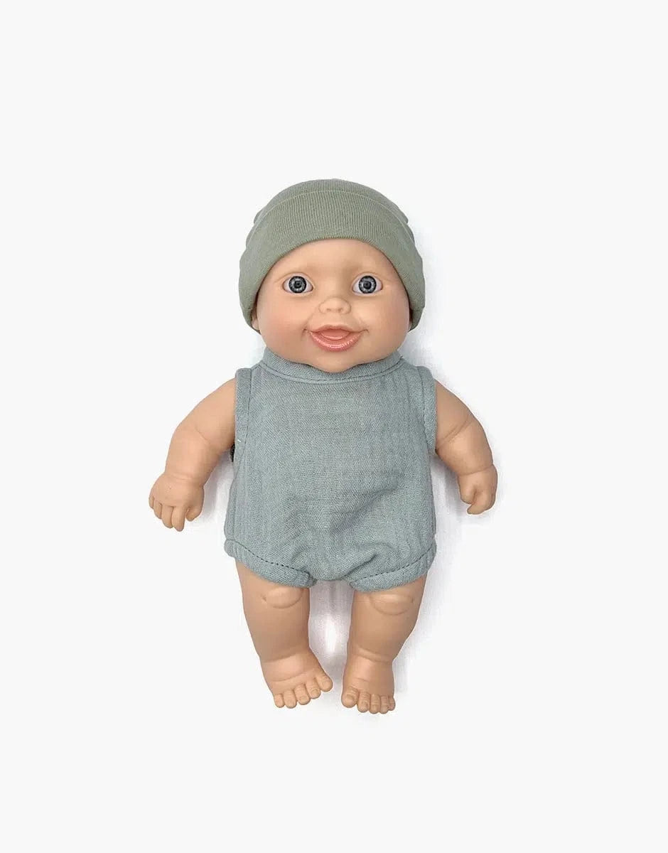 Peque Doll Guillo Set in Baltic green Minikane Lil Tulips