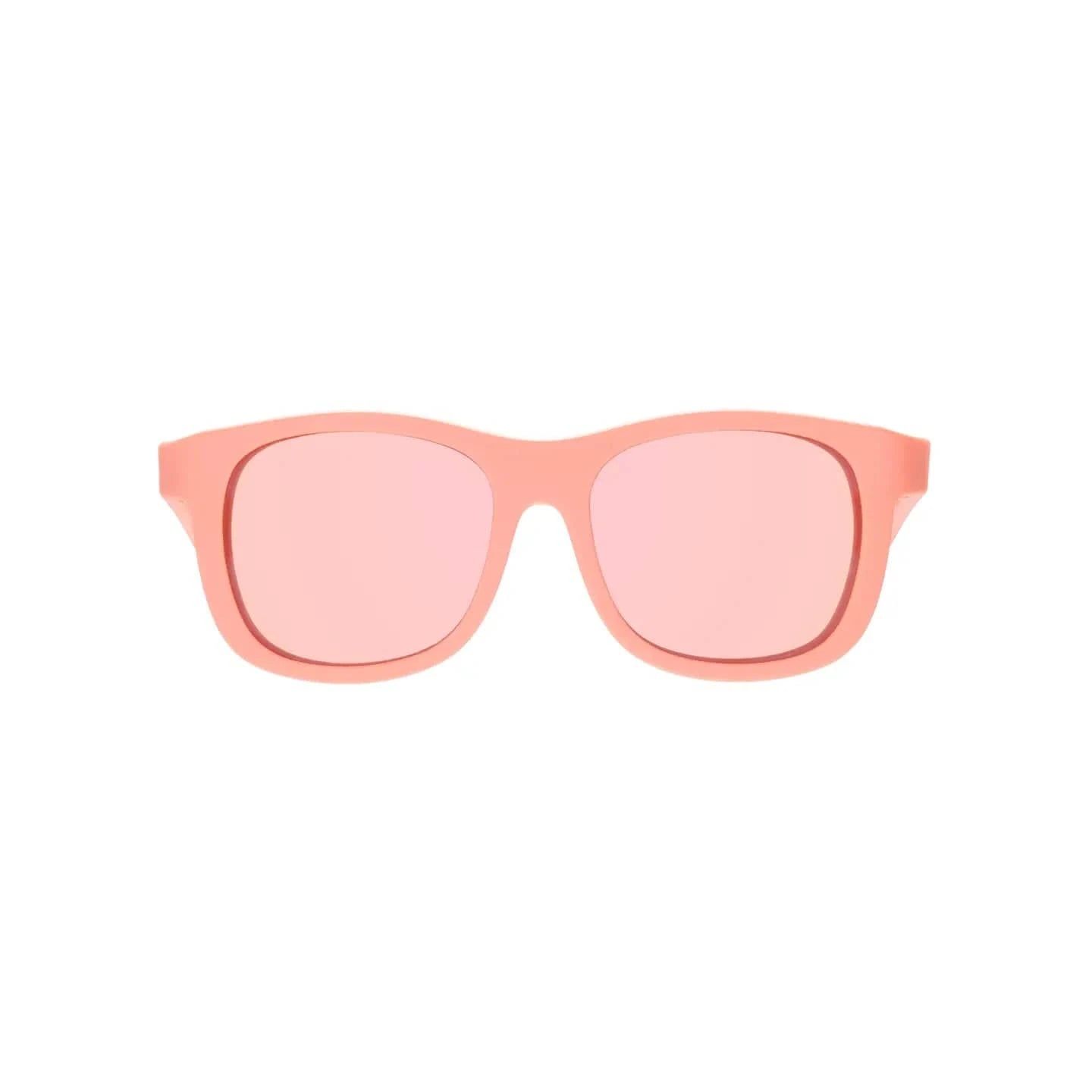 Perfect Papaya Polarized Navigator Sunglasses with Peach Mirror Lens Babiators Lil Tulips