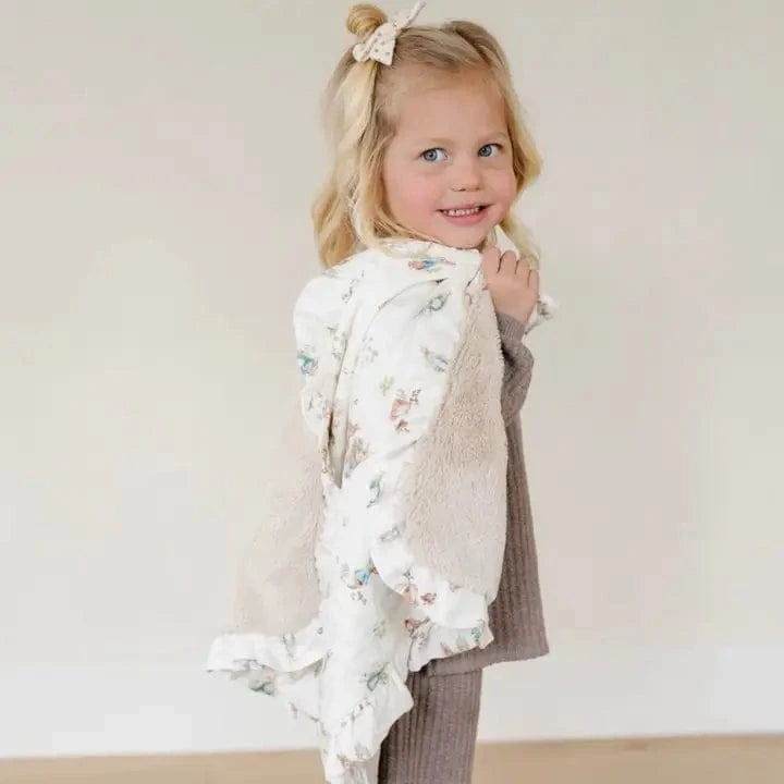 Peter Rabbit™ Bamboo Rayon Muslin/Lush Mini Blanket Saranoni Lil Tulips