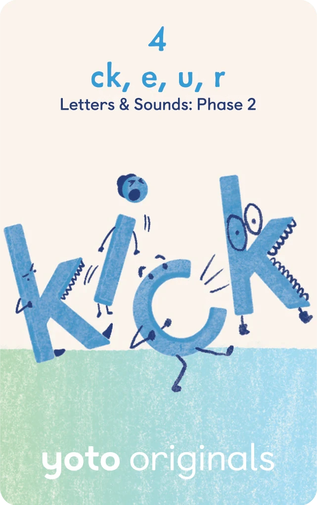 Phonics Letters and Sounds Phase 2- Audiobook Card Yoto Lil Tulips