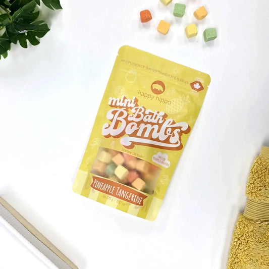 Pineapple Tangerine Mini Bubble Bombs Happy Hippo Bath Lil Tulips