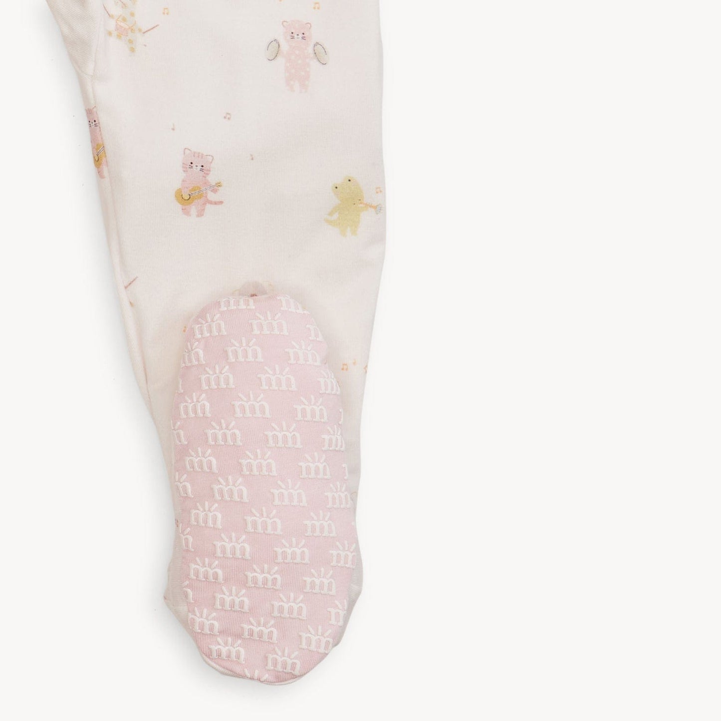 Pink Baby Beats Modal Footie Magnetic Me Lil Tulips