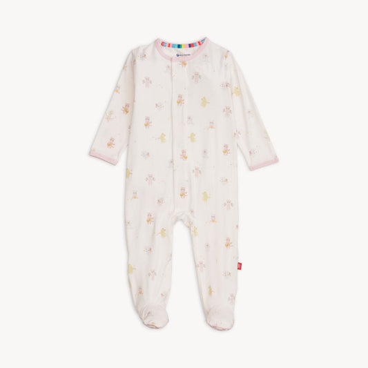 Pink Baby Beats Modal Footie Magnetic Me Lil Tulips