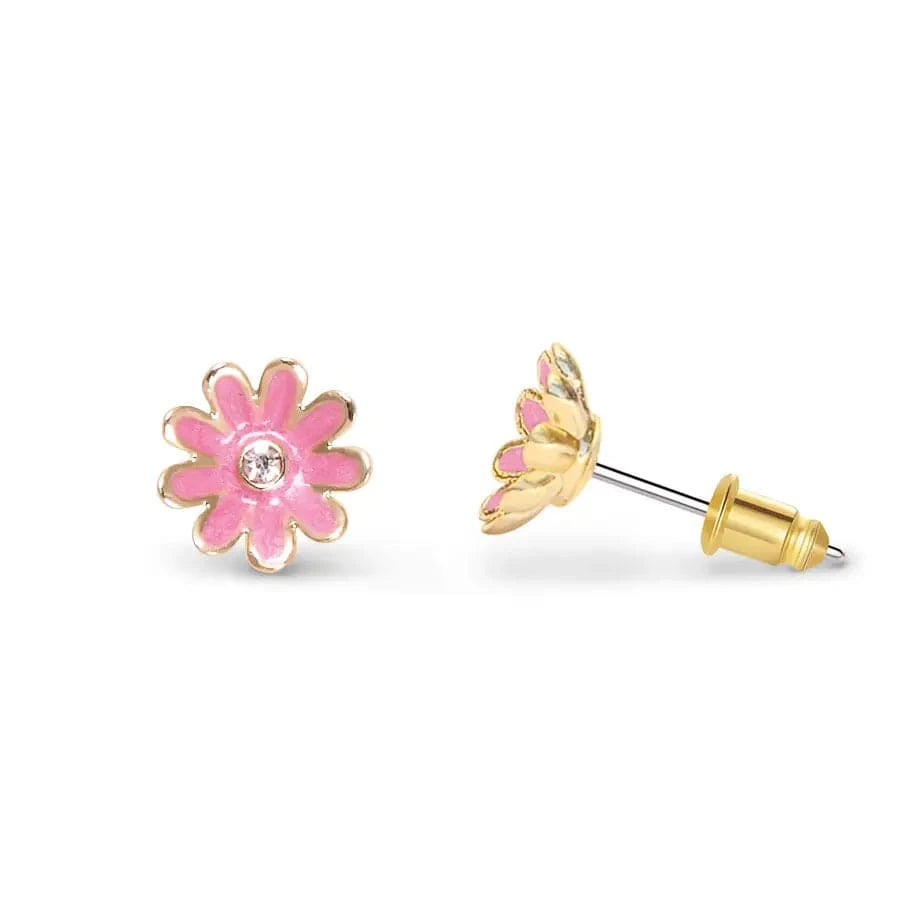 Pink Daisy Cutie Stud Earrings Girl Nation Bracelets Lil Tulips