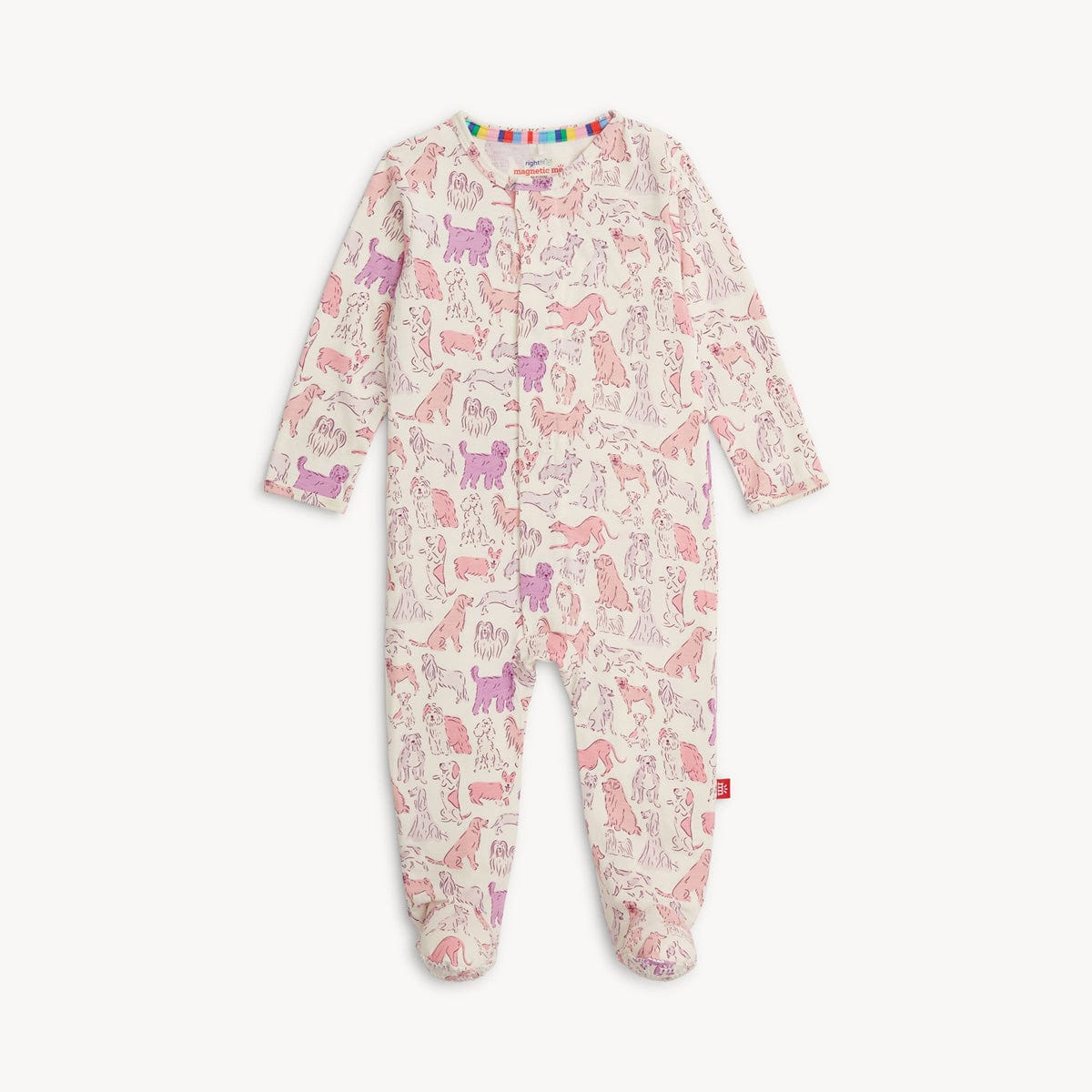 Pink It's A Paw-ty Right Fit Footie Magnetic Me Lil Tulips