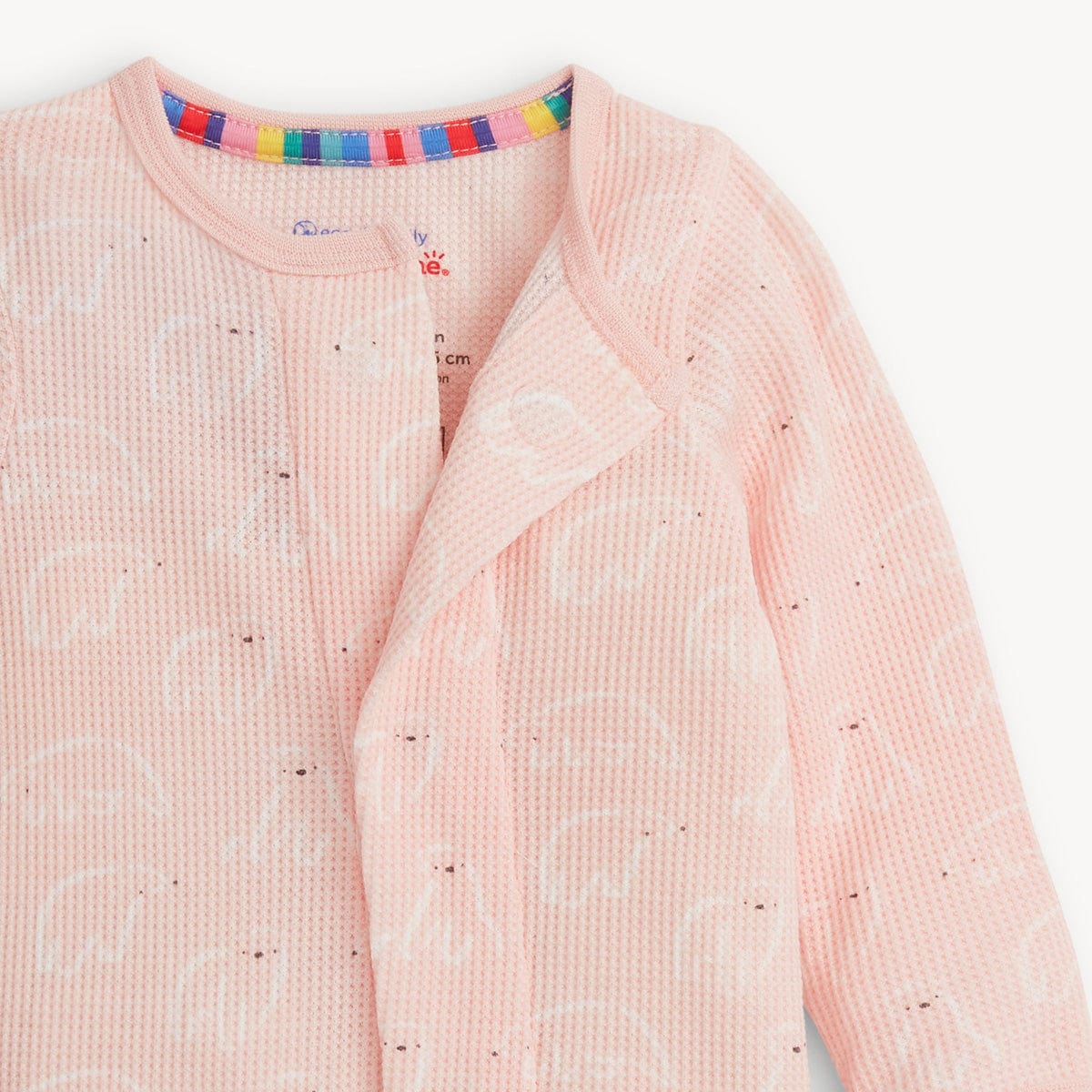 Pink Polaris Waffle Footie Magnetic Me Lil Tulips