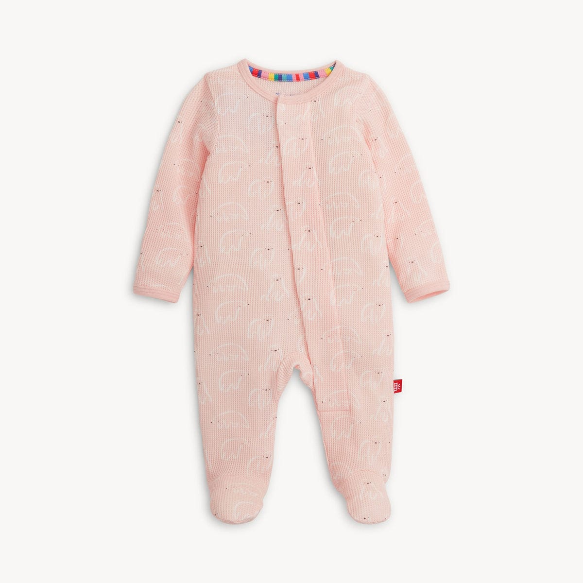 Pink Polaris Waffle Footie Magnetic Me Lil Tulips