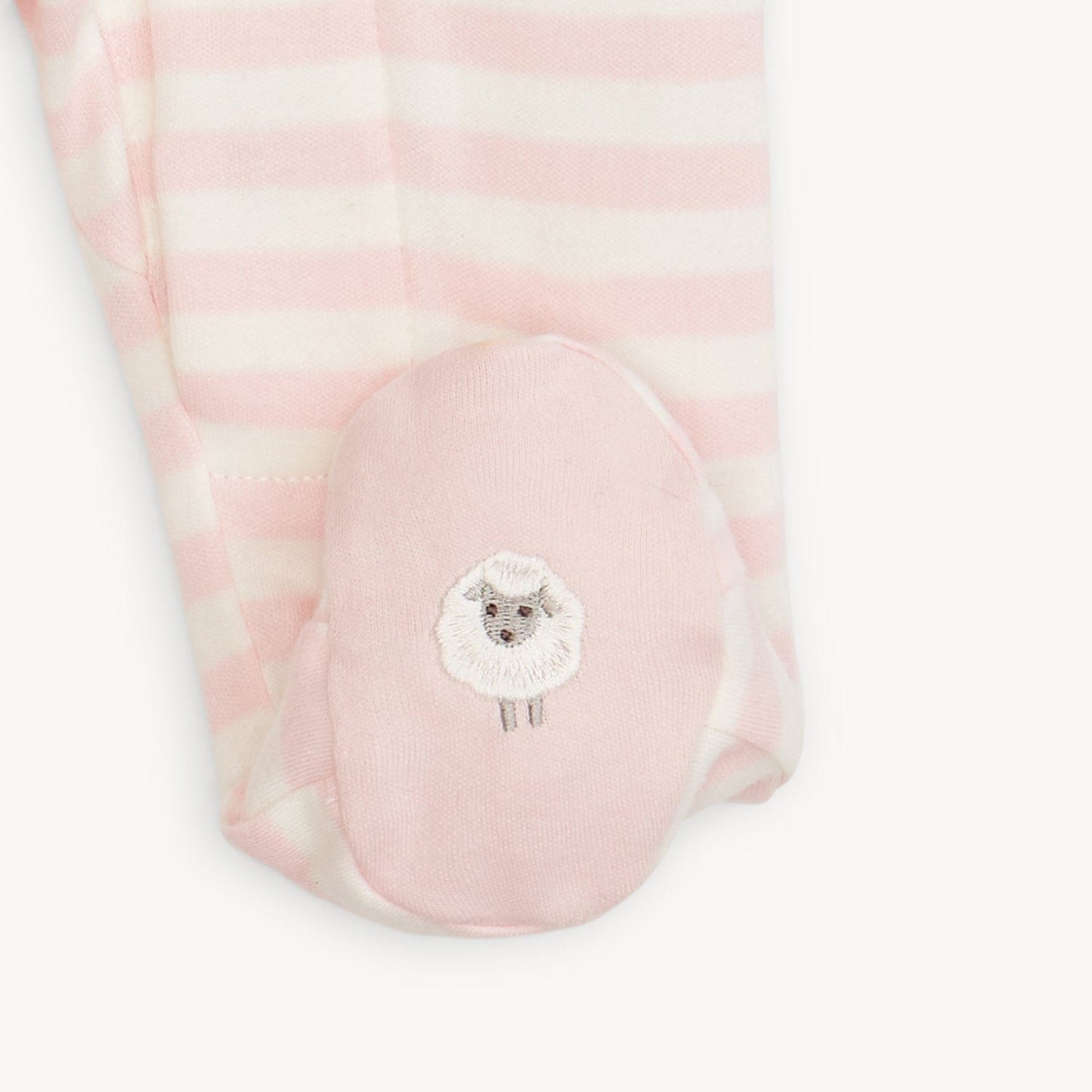 Pink Stripe Organic Cotton Footie Magnetic Me Lil Tulips