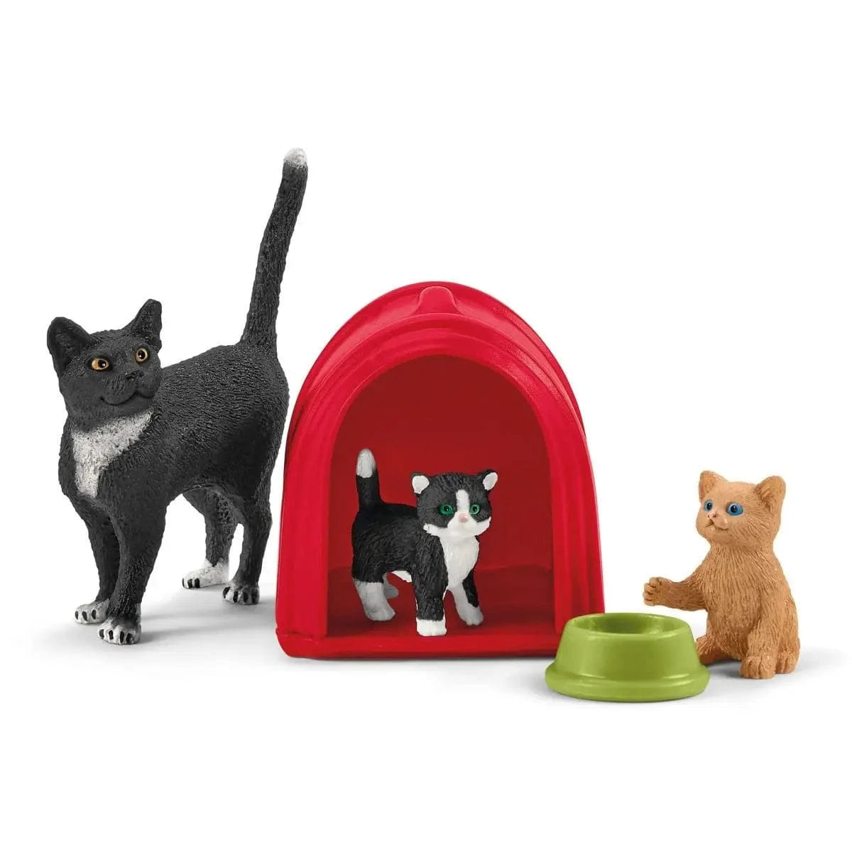 Playtime For Cute Cats Farm Figurine Toys Play Set Schleich Lil Tulips