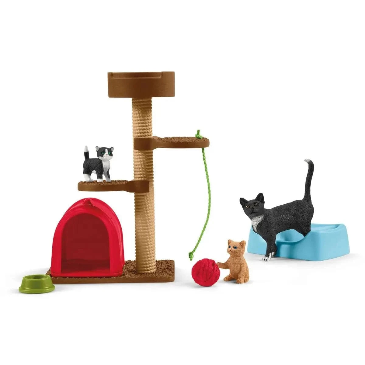 Playtime For Cute Cats Farm Figurine Toys Play Set Schleich Lil Tulips