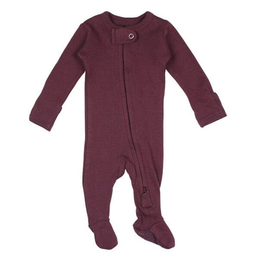 Plum Organic 2-Way Zipper Footie L'ovedbaby Lil Tulips