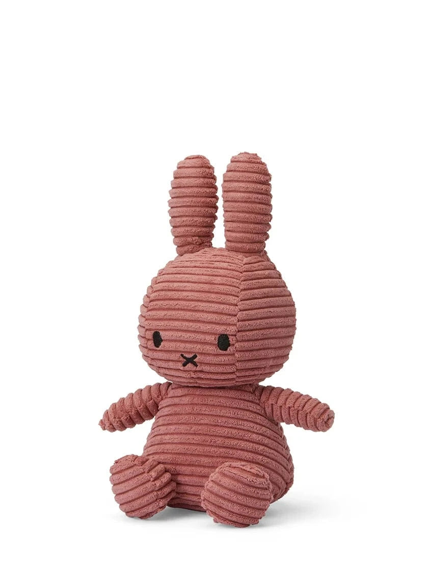 Plush Corduroy Miffy Sitting - Dusty Rose - 9" Bon Ton Toys Lil Tulips