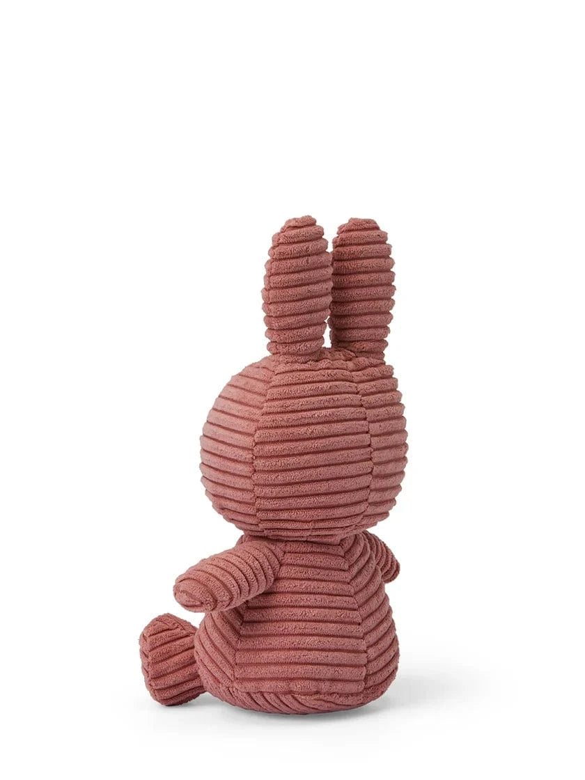 Plush Corduroy Miffy Sitting - Dusty Rose - 9" Bon Ton Toys Lil Tulips