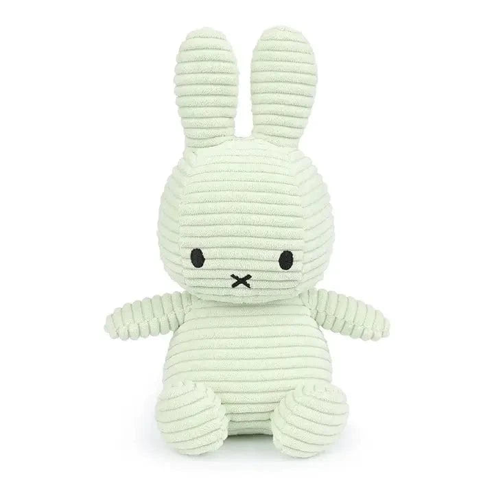Plush Corduroy Miffy Sitting - Fresh Mint - 9" Bon Ton Toys Lil Tulips