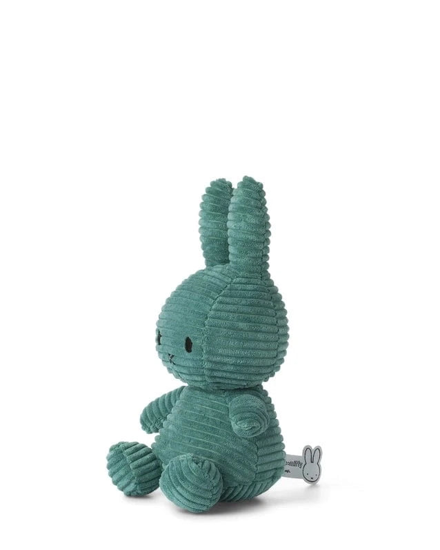 Plush Corduroy Miffy Sitting - Green - 9" Bon Ton Toys Lil Tulips
