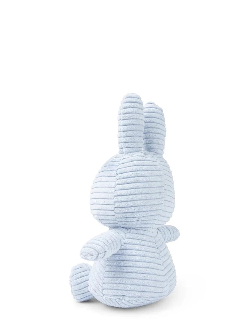 Plush Corduroy Miffy Sitting - Ice Blue - 9" Bon Ton Toys Lil Tulips