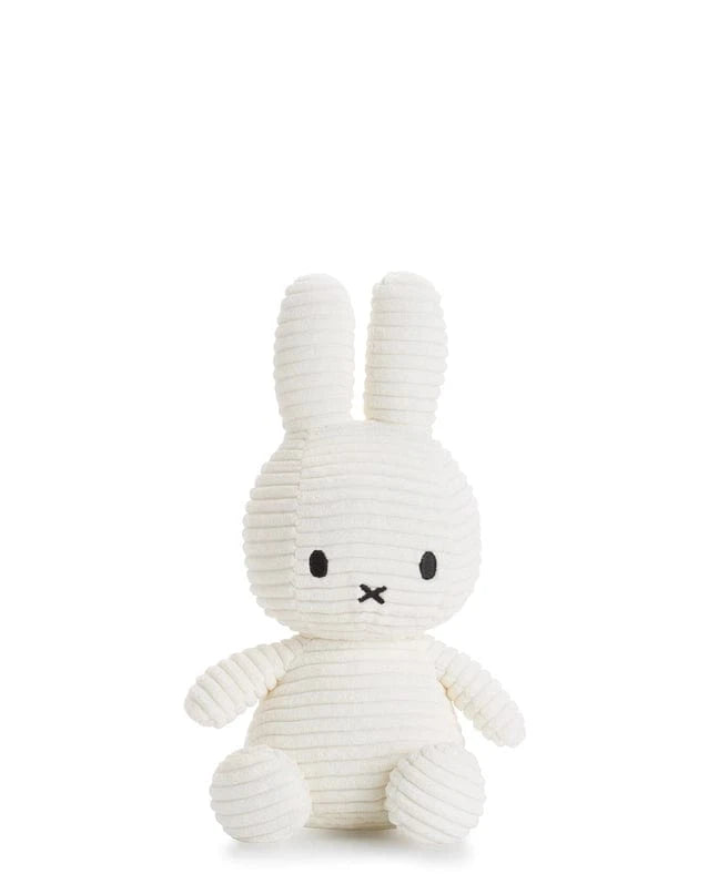 Plush Corduroy Miffy Sitting - Offwhite - 9" Bon Ton Toys Lil Tulips