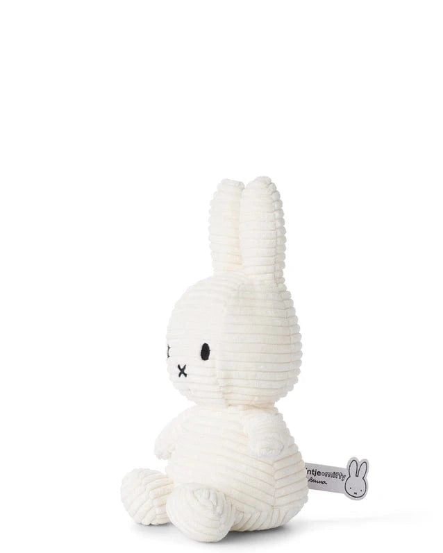 Plush Corduroy Miffy Sitting - Offwhite - 9" Bon Ton Toys Lil Tulips