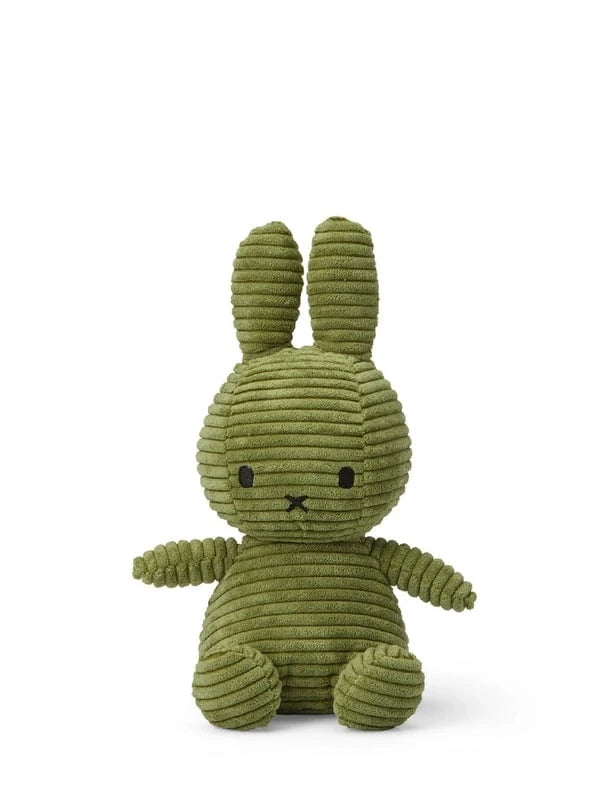 Plush Corduroy Miffy Sitting - Olive Green - 9" Bon Ton Toys Lil Tulips