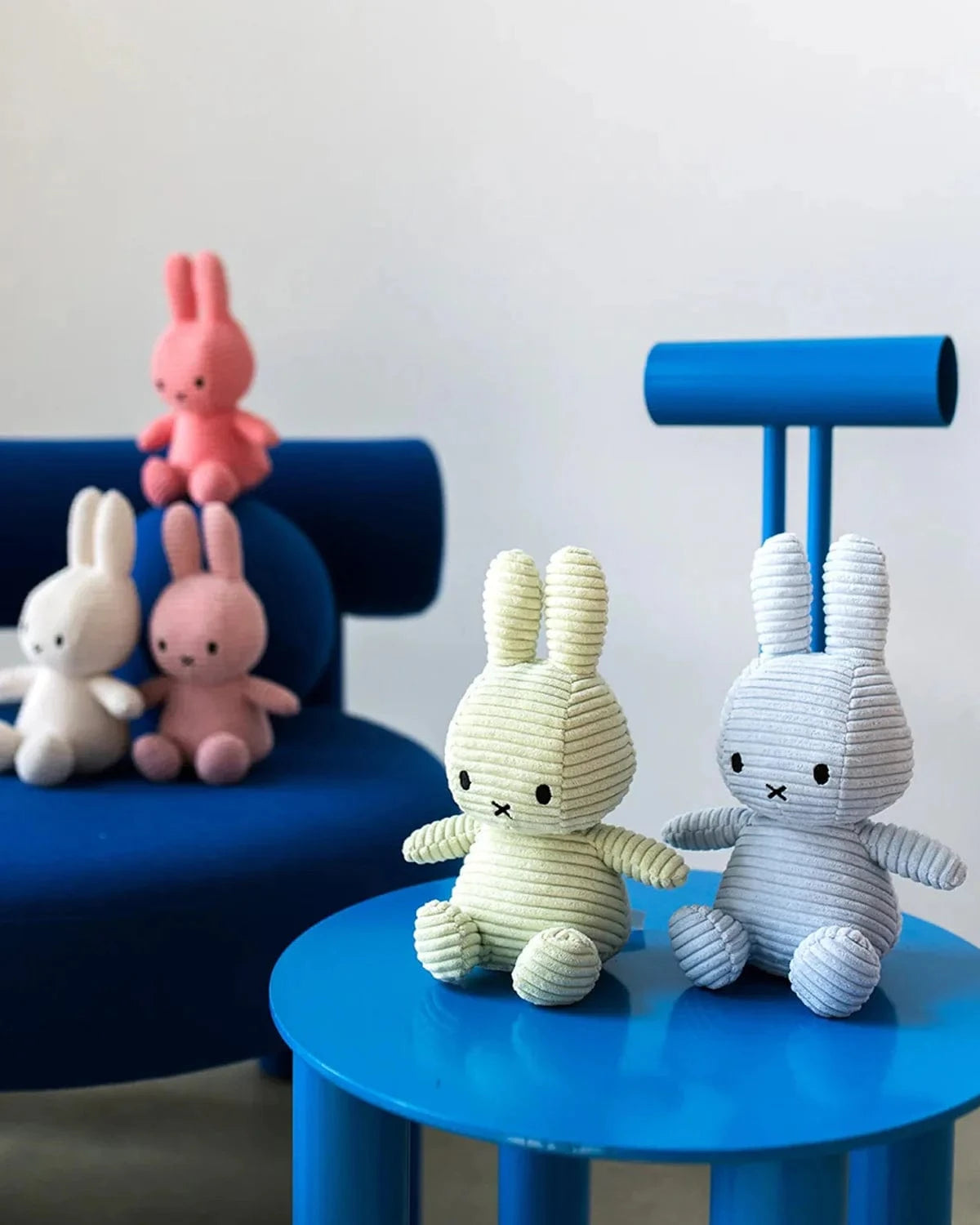 Plush MIFFY ECO Corduroy Fresh Mint 9" Bon Ton Toys Lil Tulips