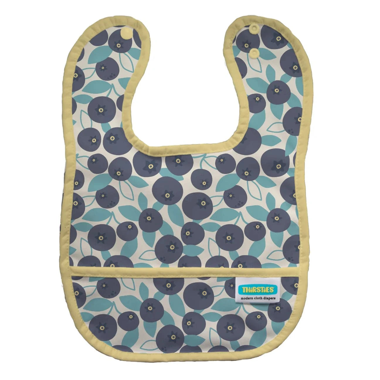 Pocket Bib - Blueberry Thirsties Bibs Lil Tulips