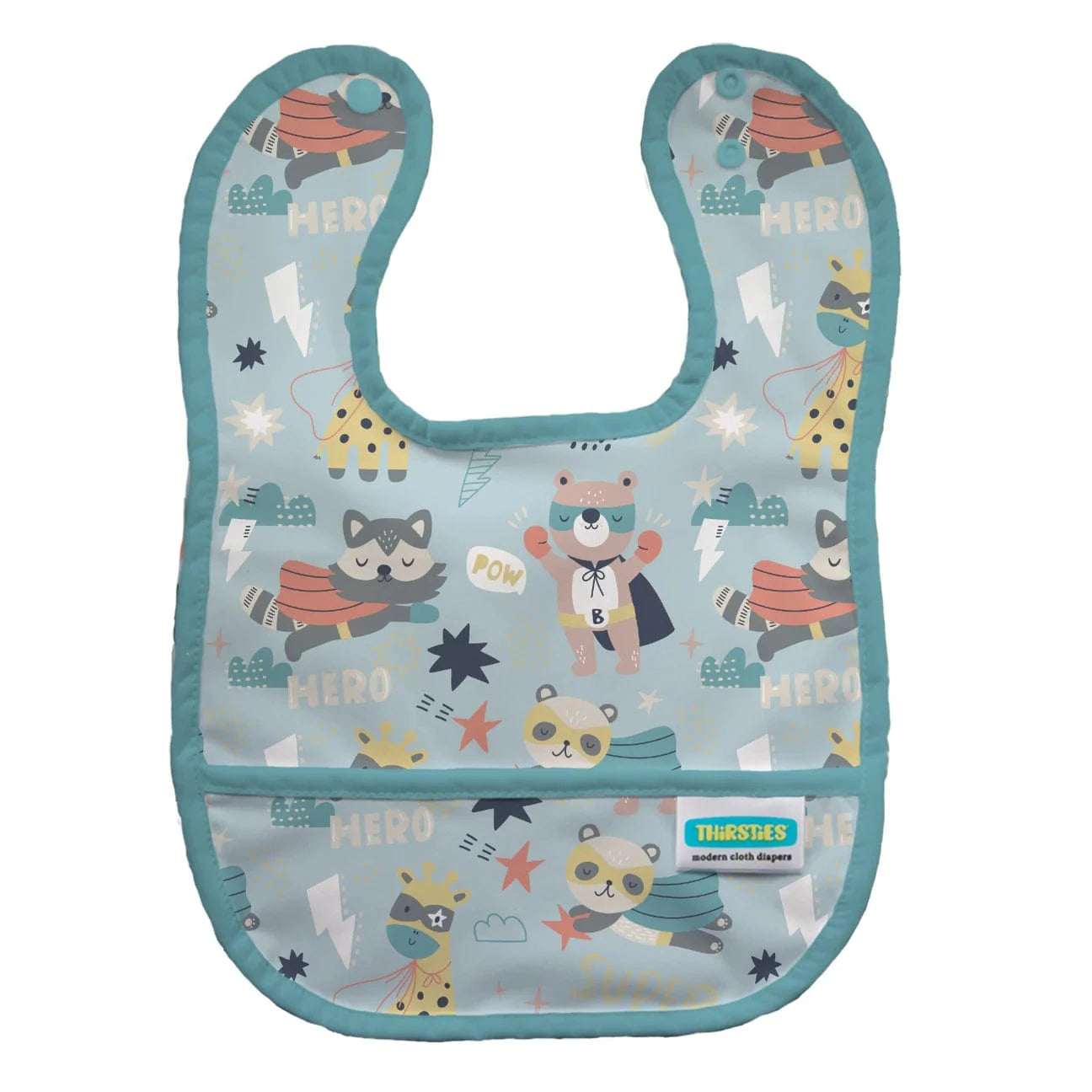 Pocket Bib - Super Hero Thirsties Bibs Lil Tulips