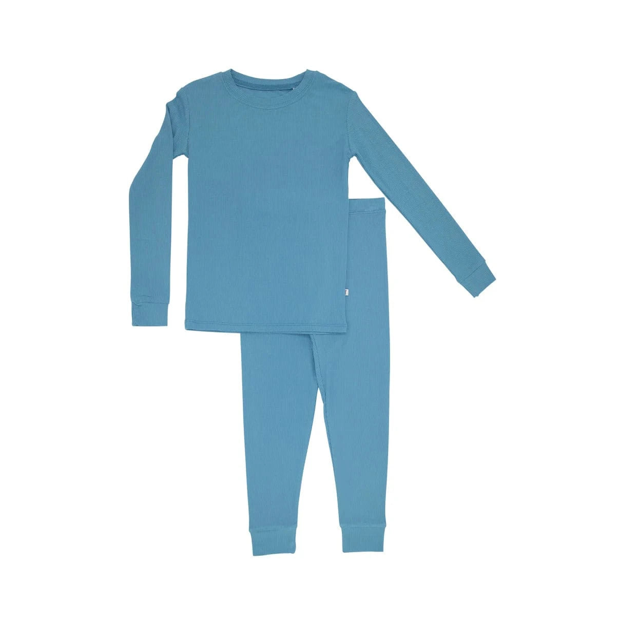 Poolside Blue Small Ribbed Two-Piece Set Brave Little Ones Lil Tulips