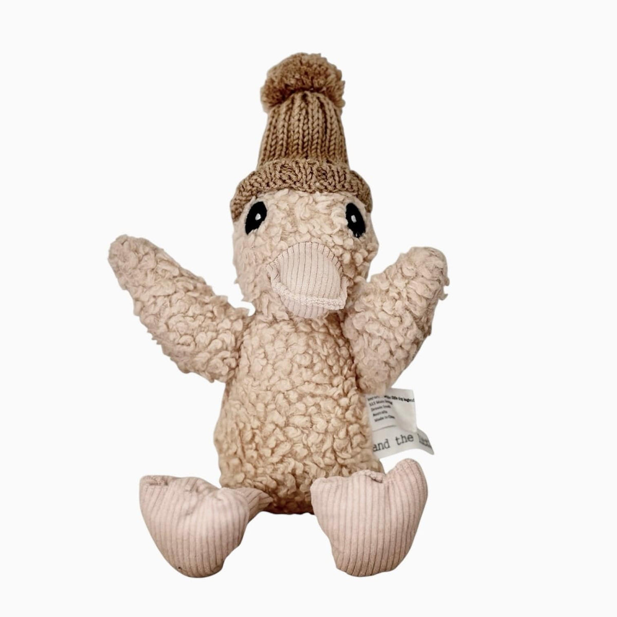 Poppy Duck Plush Toy and the little dog laughed Lil Tulips