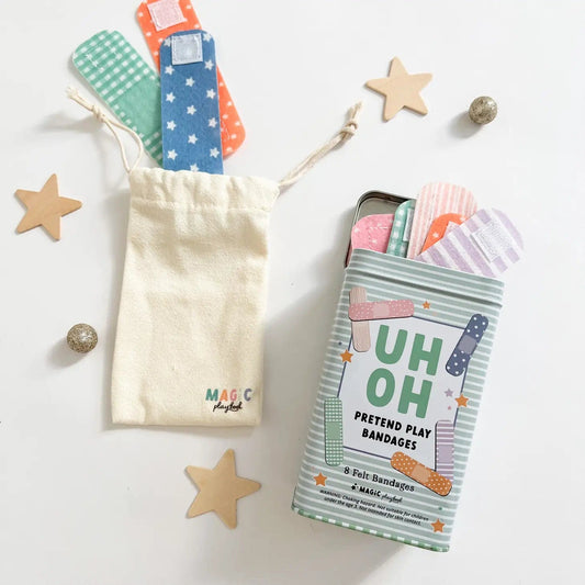 Pretend Play Bandages & Bandaid Tin Magicplaybook Lil Tulips