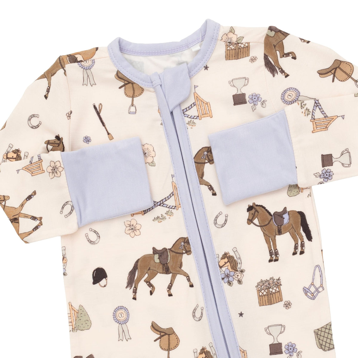 Pretty Equestrian - Convertible Romper Angel Dear Lil Tulips