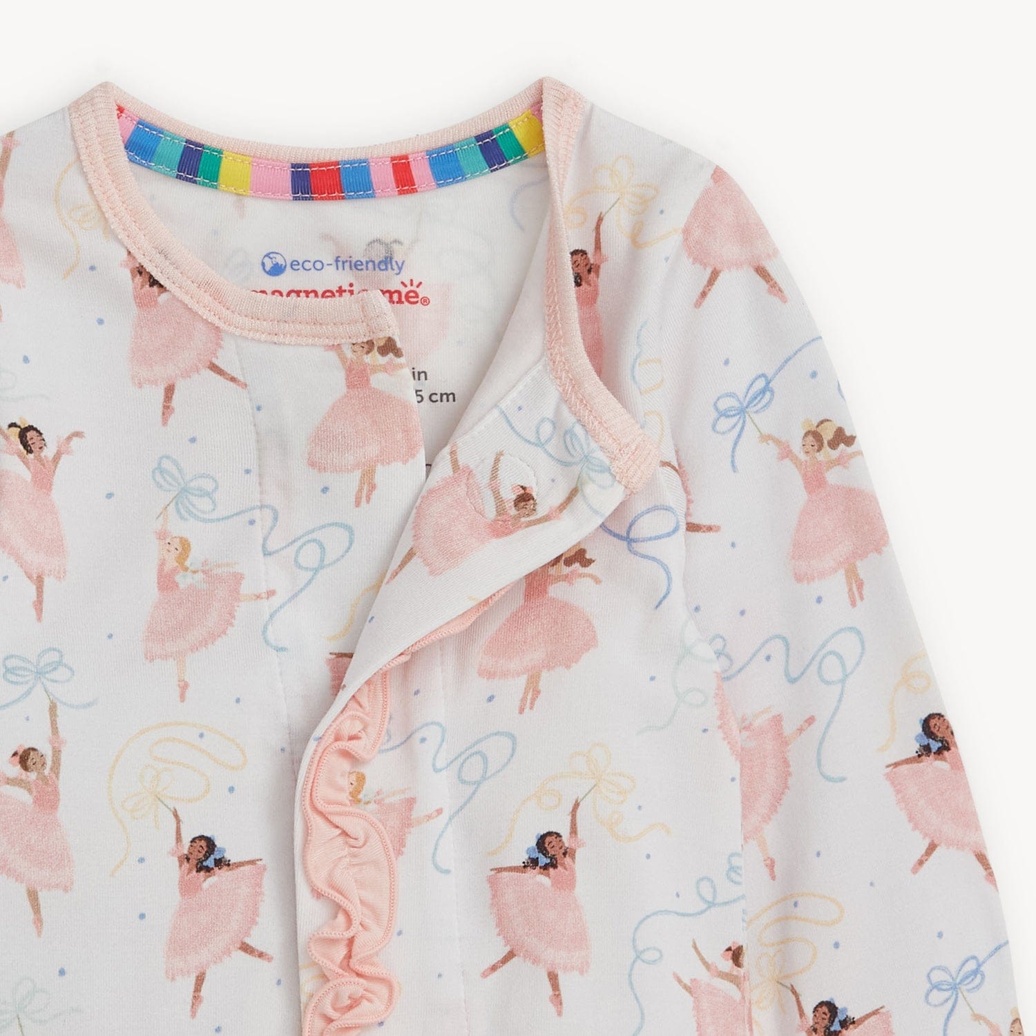 Pretty Plies Modal Footie W/ Ruffles Magnetic Me Lil Tulips