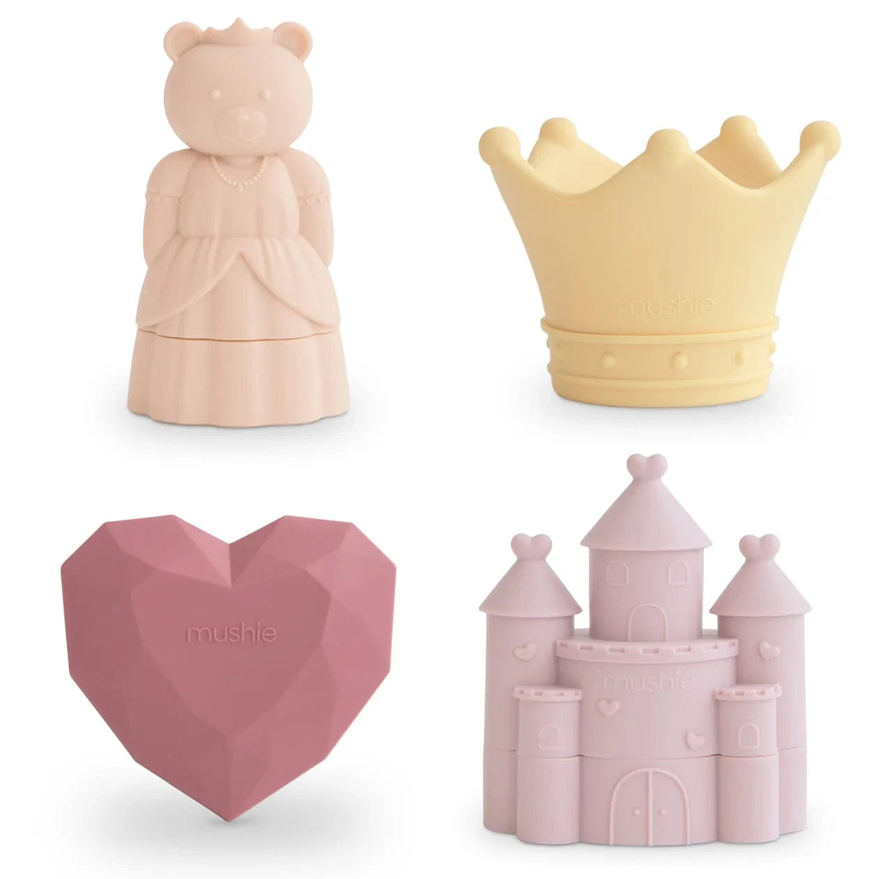 Princess Mold Free Bath Play Set (4 Pack) Mushie Lil Tulips