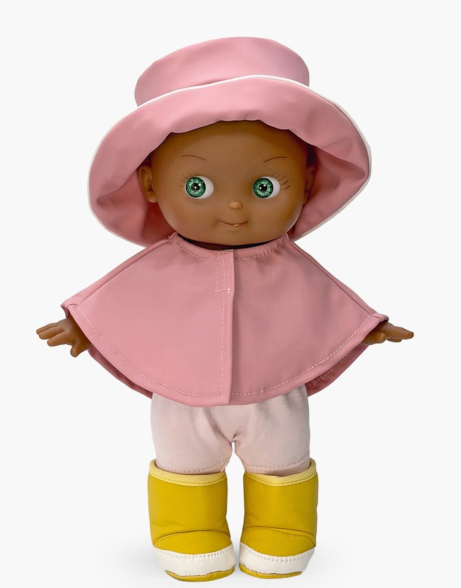 Prunelle Mini Panchas Doll - Pink Rain Outfit Minikane Lil Tulips