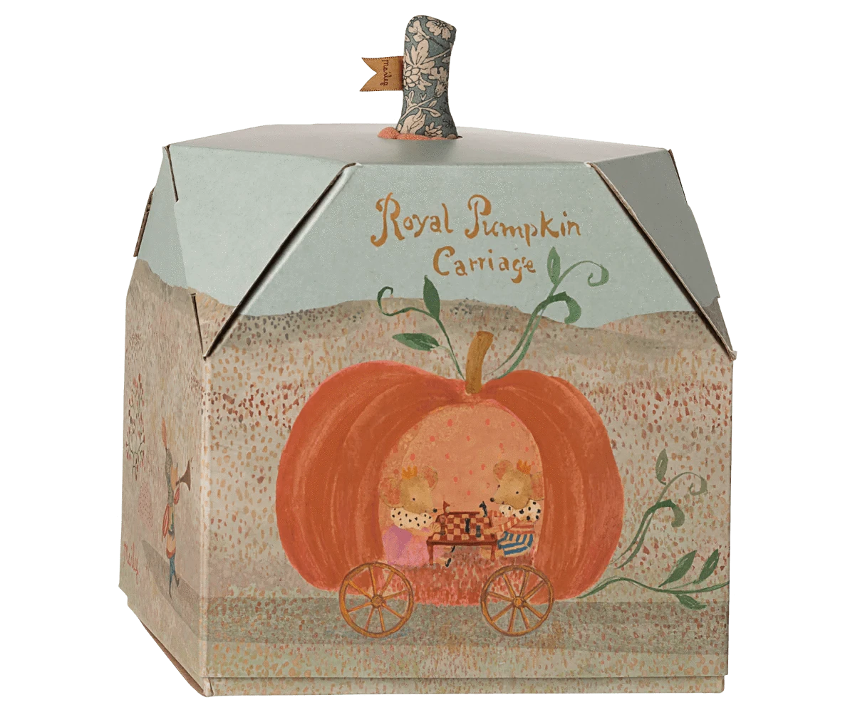 Pumpkin Carriage, Mouse Maileg Lil Tulips
