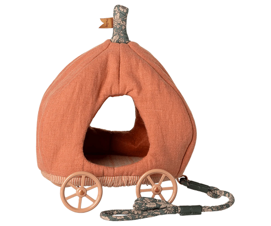 Pumpkin Carriage, Mouse Maileg Lil Tulips