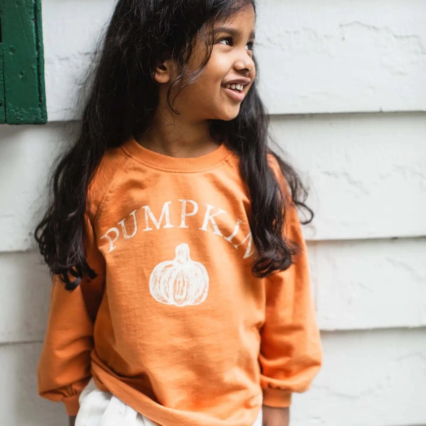 Pumpkin Organic Cotton Sweatshirt Burt's Bees Baby Lil Tulips