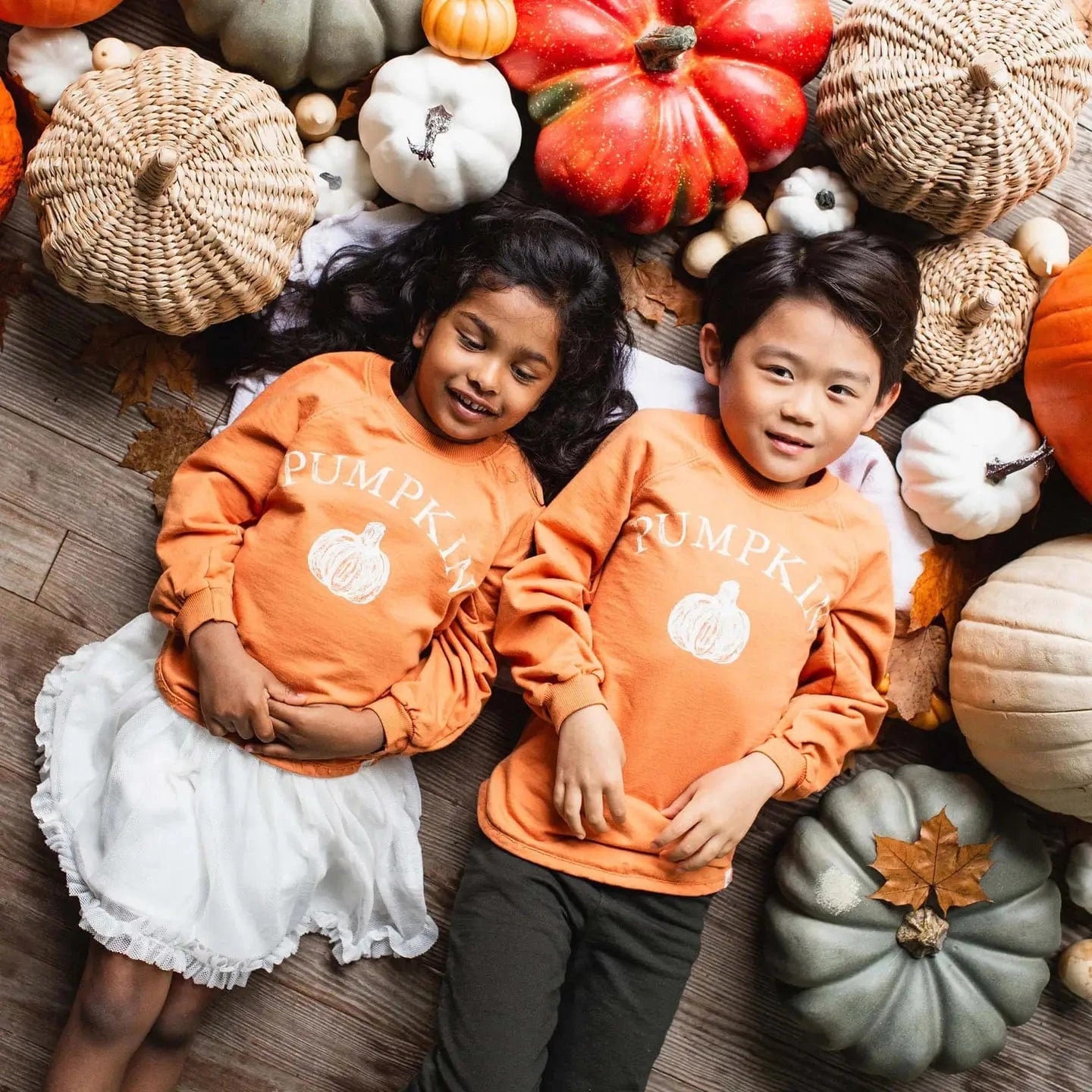 Pumpkin Organic Cotton Sweatshirt Burt's Bees Baby Lil Tulips