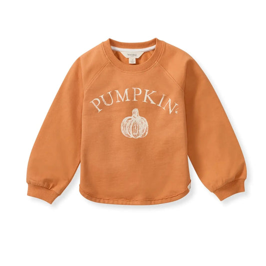 Pumpkin Organic Cotton Sweatshirt Burt's Bees Baby Lil Tulips