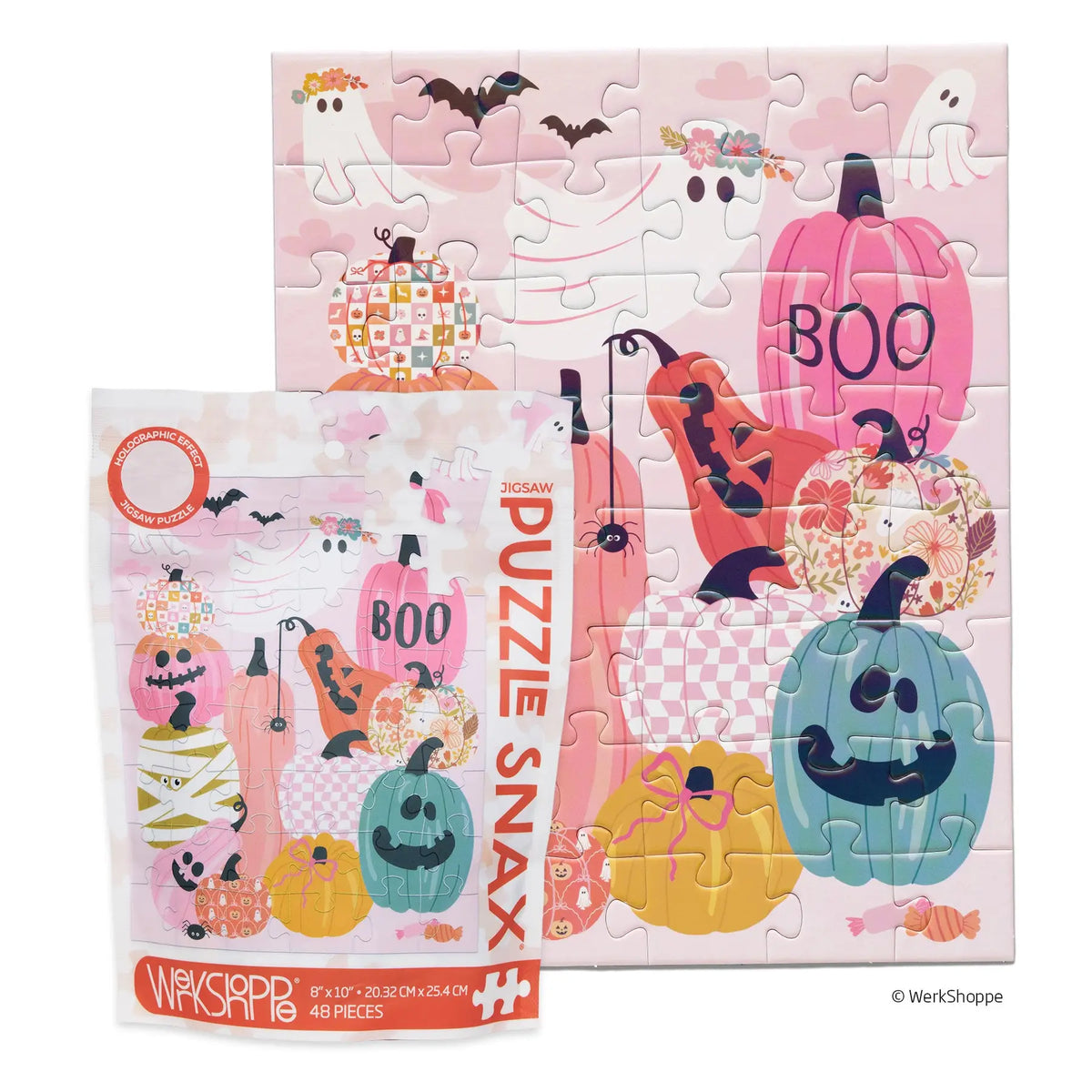 Pumpkin Party 48 Piece Kids Halloween Puzzle Snax WerkShoppe Lil Tulips