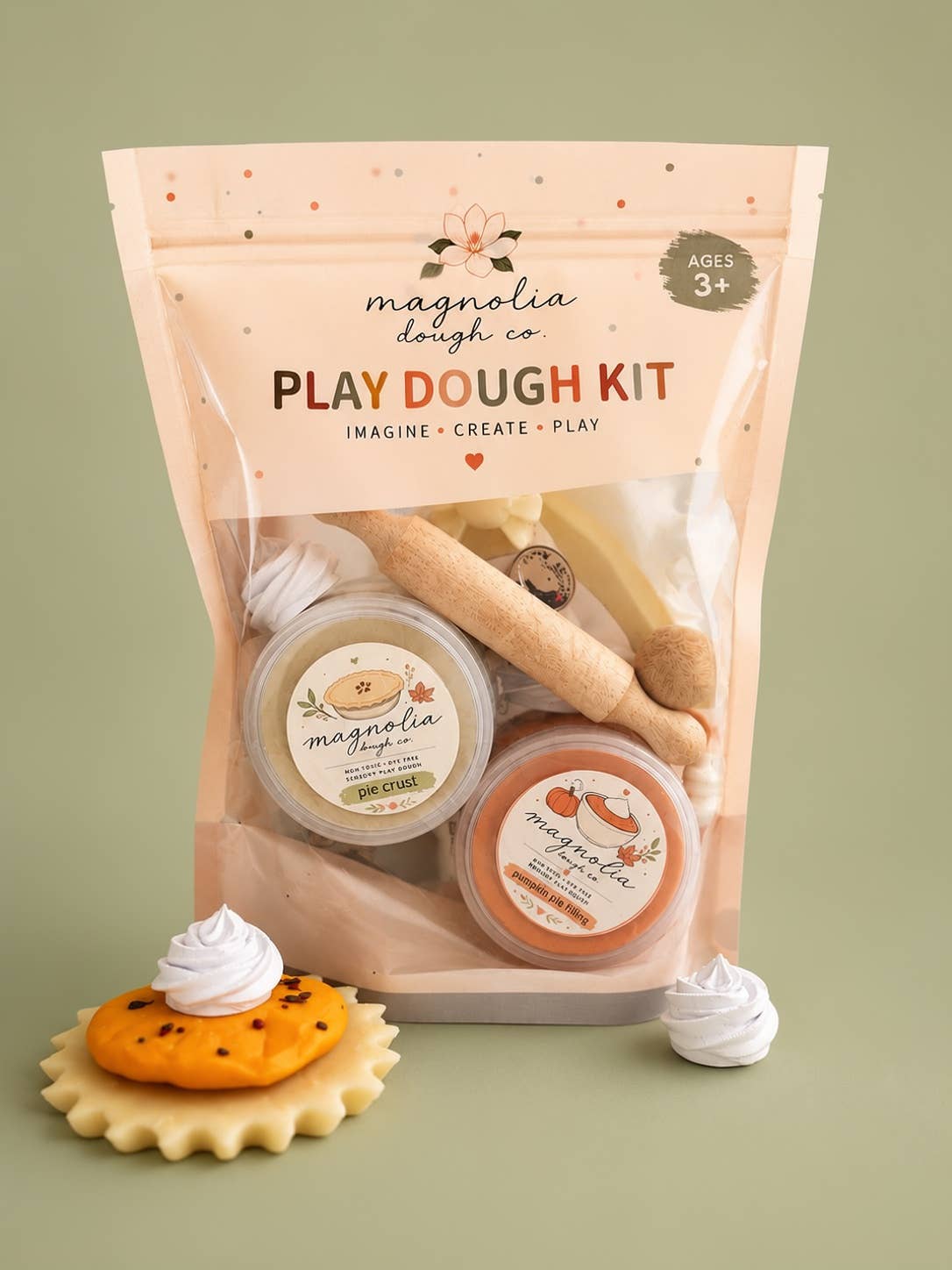 Pumpkin Pie Sensory Play Kit Magnolia Dough Lil Tulips