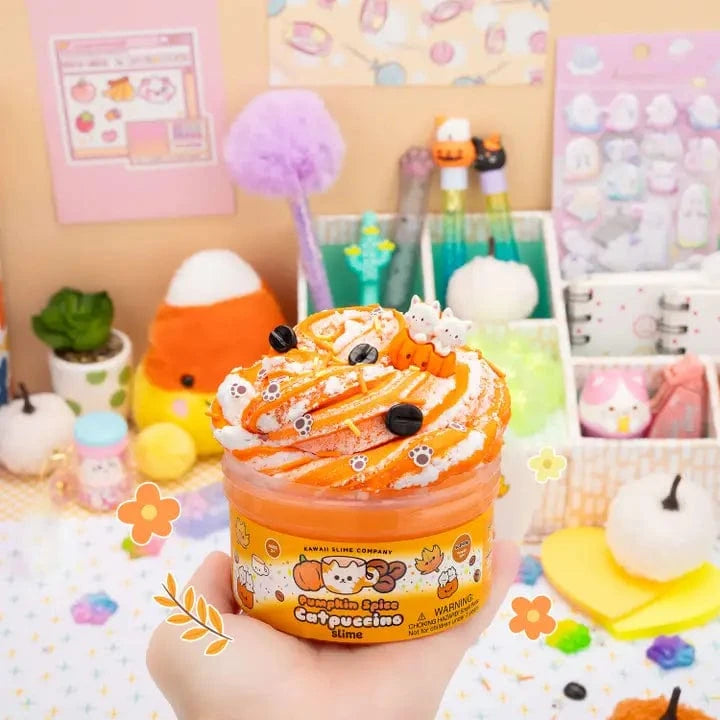 Pumpkin Spice Catpuccino Butter Slime Kawaii Slime Company Lil Tulips