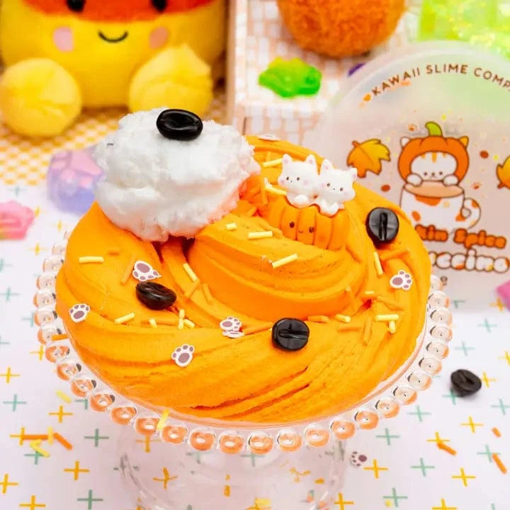 Pumpkin Spice Catpuccino Butter Slime Kawaii Slime Company Lil Tulips