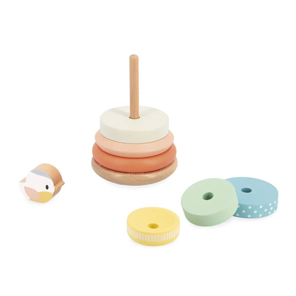 Pure Birds Nest Stacker & Rocker Janod Lil Tulips