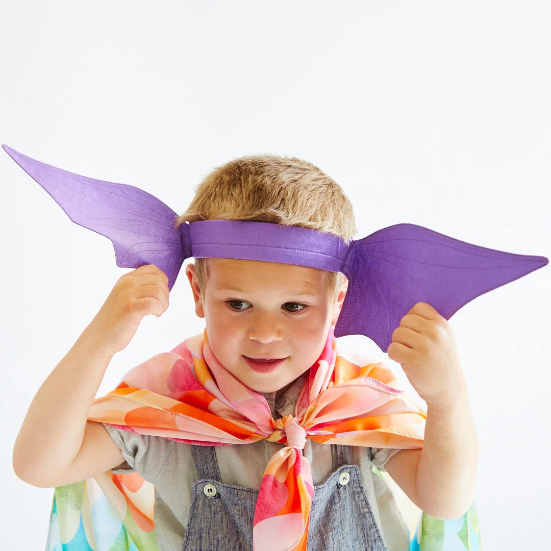 Purple Dragon Ears Headband Sarah's Silks Lil Tulips