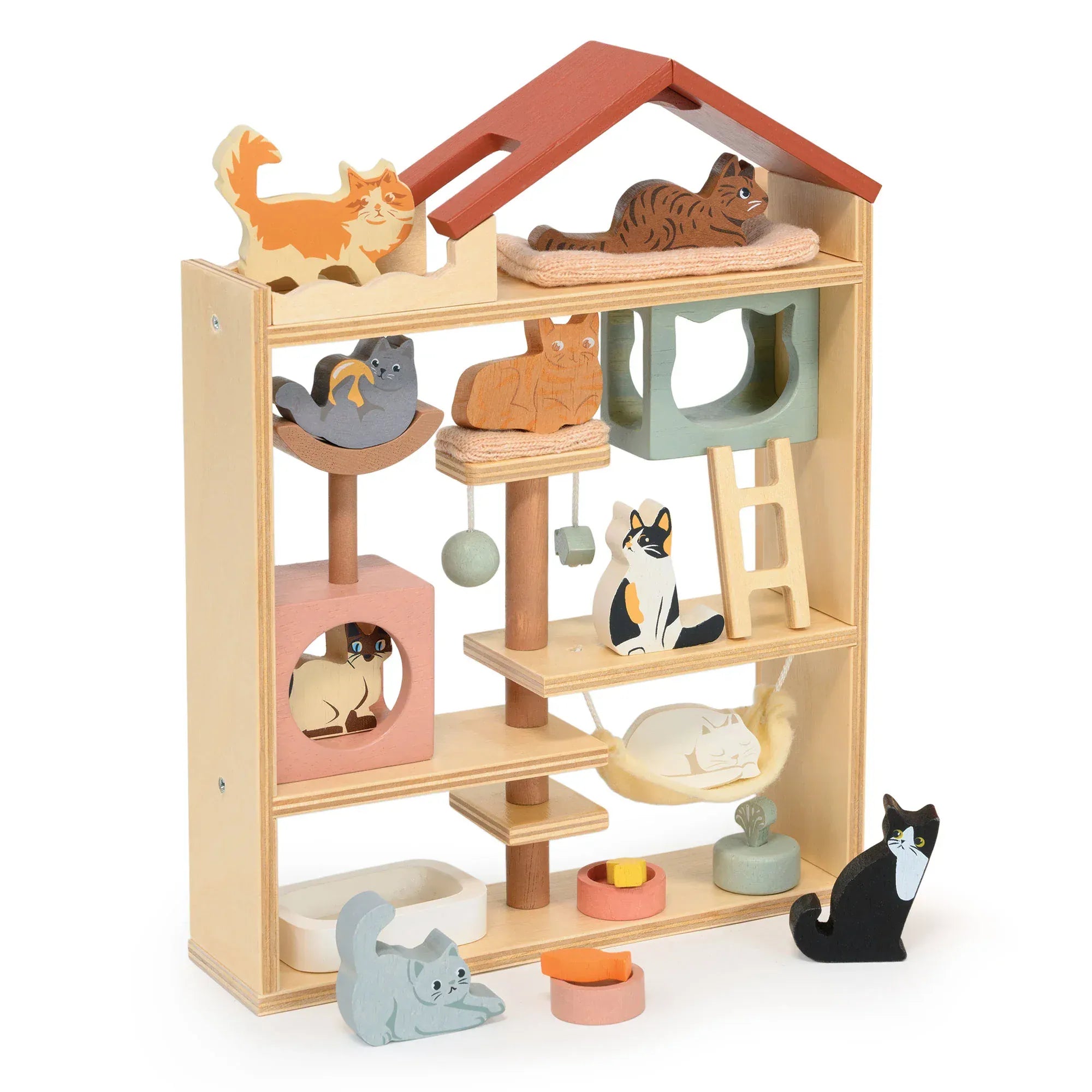 Purrfect Stay Cat Hotel Tender Leaf Lil Tulips