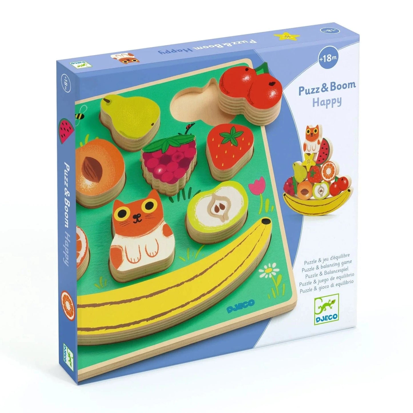 Puzz & Boom Happy Wooden Puzzle Djeco Lil Tulips